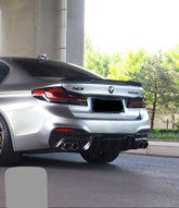BMW M5C M5 F90 2018 2019 2020 2021 2022 2023 2024 & 5 Series M550 540 G30 2017 2018 2019 2020 2021 2022 2023 (Fits both Pre-LCI & LCI) with Aftermarket Parts - Rear Spoiler Carbon Fiber from Geex Village